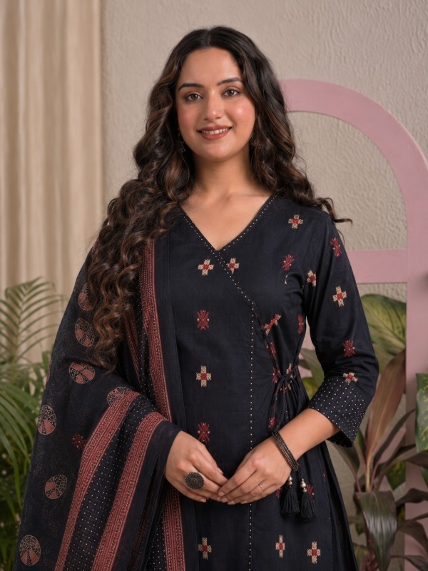 Heritage Angrakha Dupatta Set