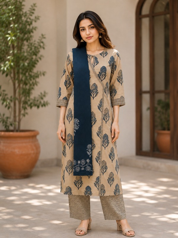 Vruksha Angrakha Dupatta Set