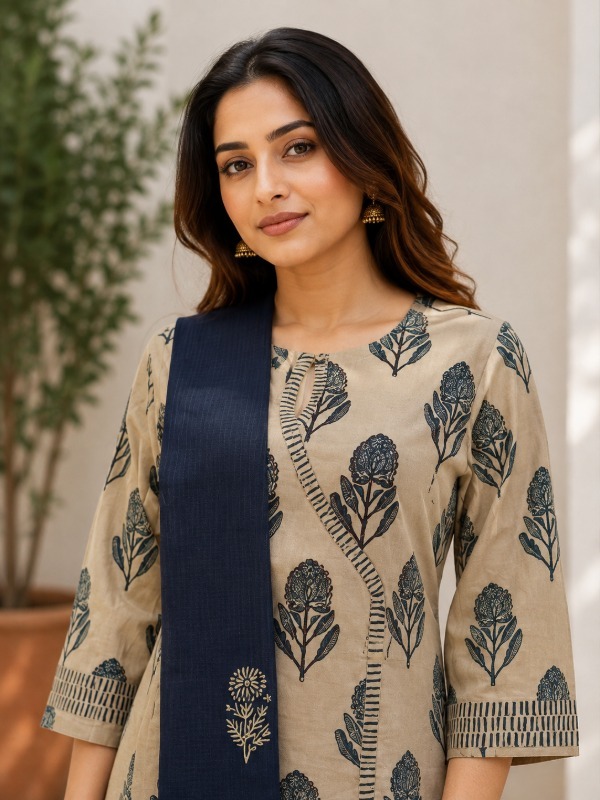 Vruksha Angrakha Dupatta Set