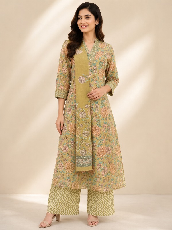 Botanical Trail Kurta Set