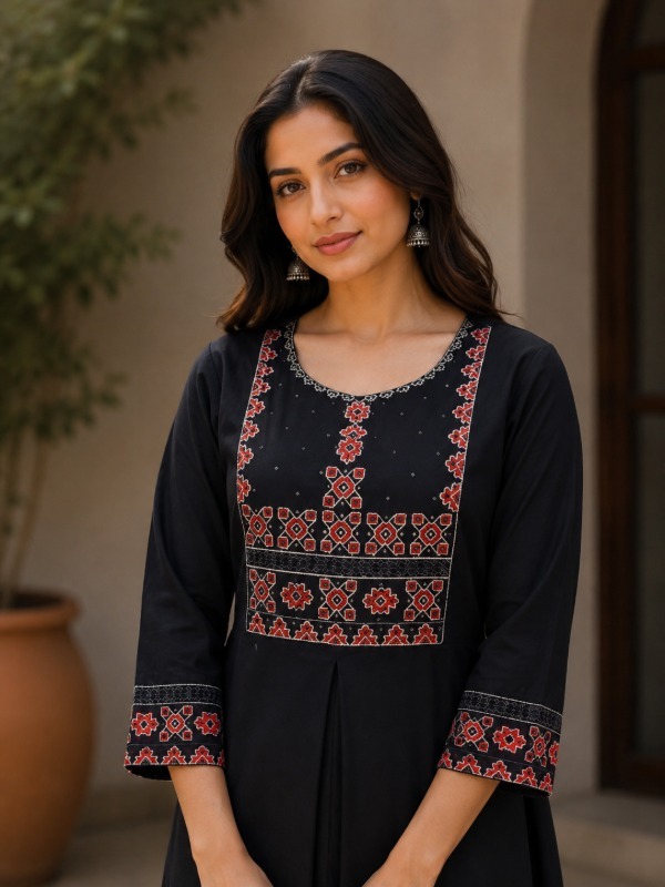 Gulkar Geometry Kurta Set