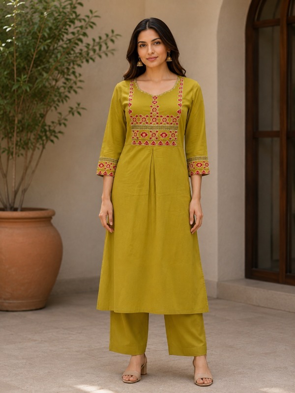 Gulkar Geometry Kurta Set
