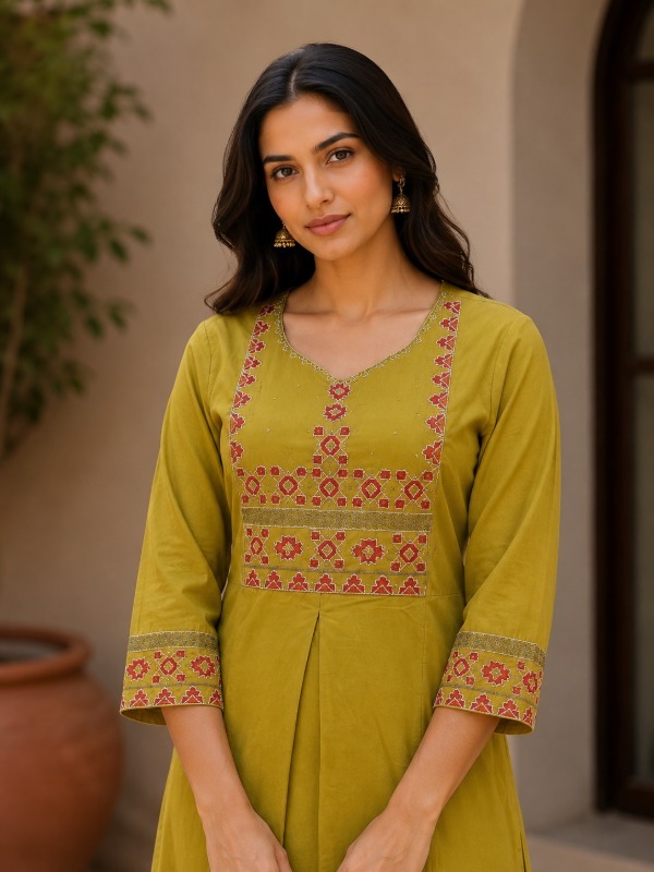 Gulkar Geometry Kurta Set