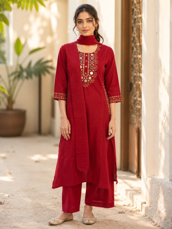 Sheesh Mahal Kurta Pant Dupatta Set