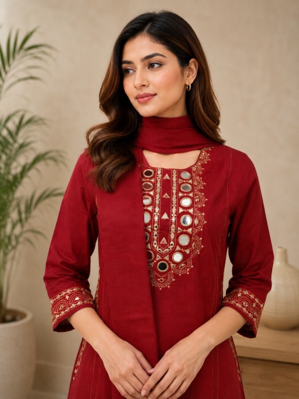 Sheesh Mahal Kurta Pant Dupatta Set