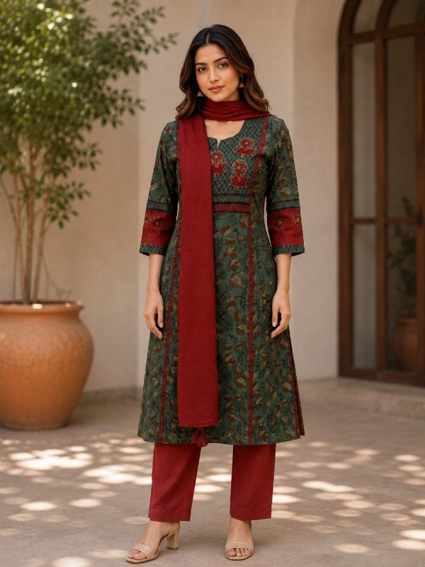Mehfil Butti Dupatta Set