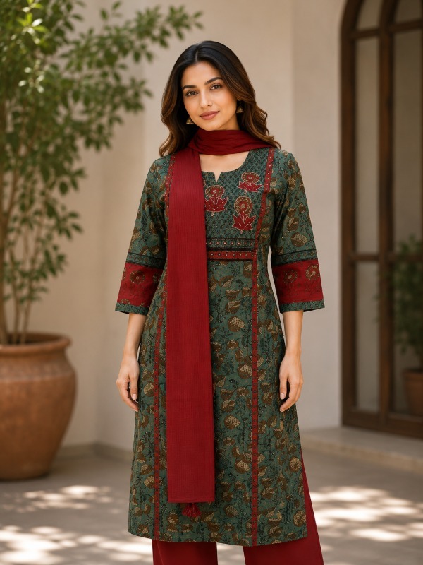 Mehfil Butti Dupatta Set