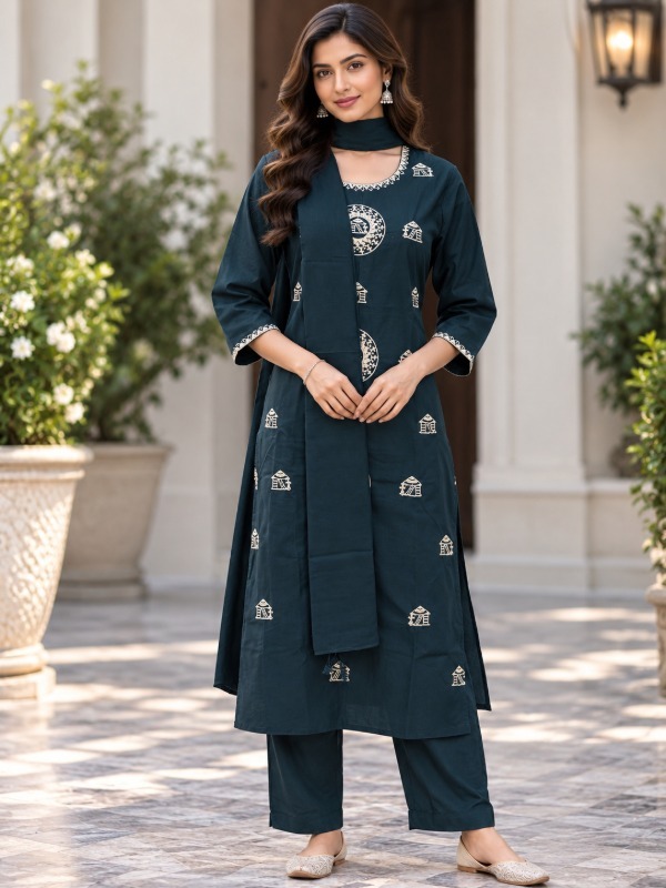 Folk Muse Dupatta Set