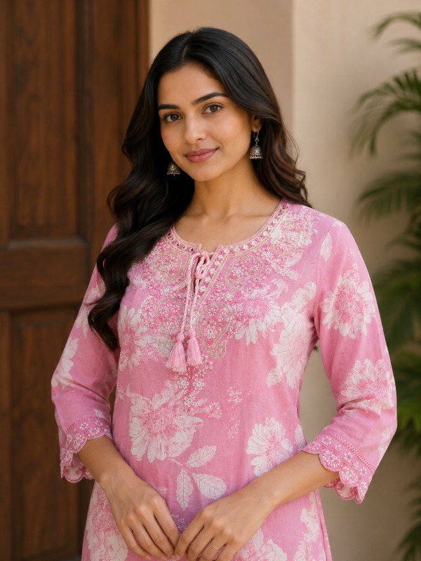 Phoolkari Noor Dupatta Set