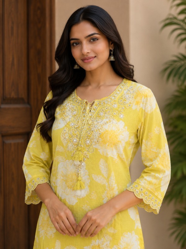 Phoolkari Noor Dupatta Set