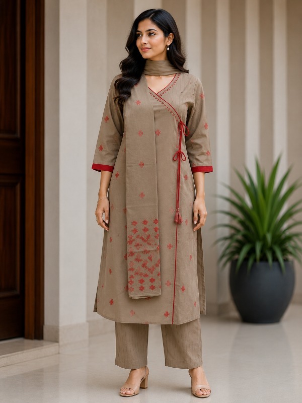 Wrapline Angrakha Dupatta Set