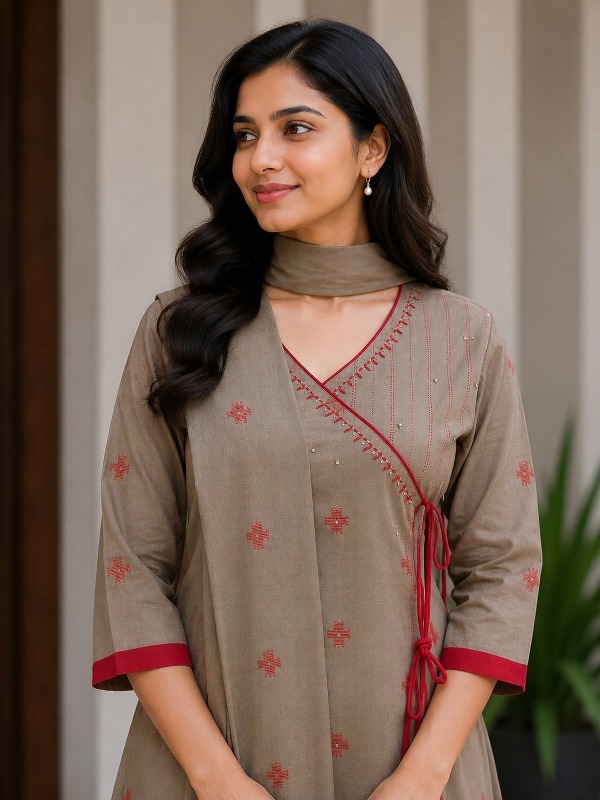 Wrapline Angrakha Dupatta Set