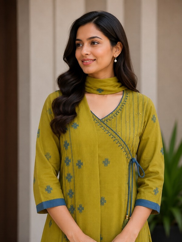 Wrapline Angrakha Dupatta Set