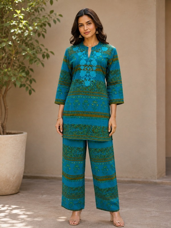 Rajasthani Gulkaar Co-ord Set