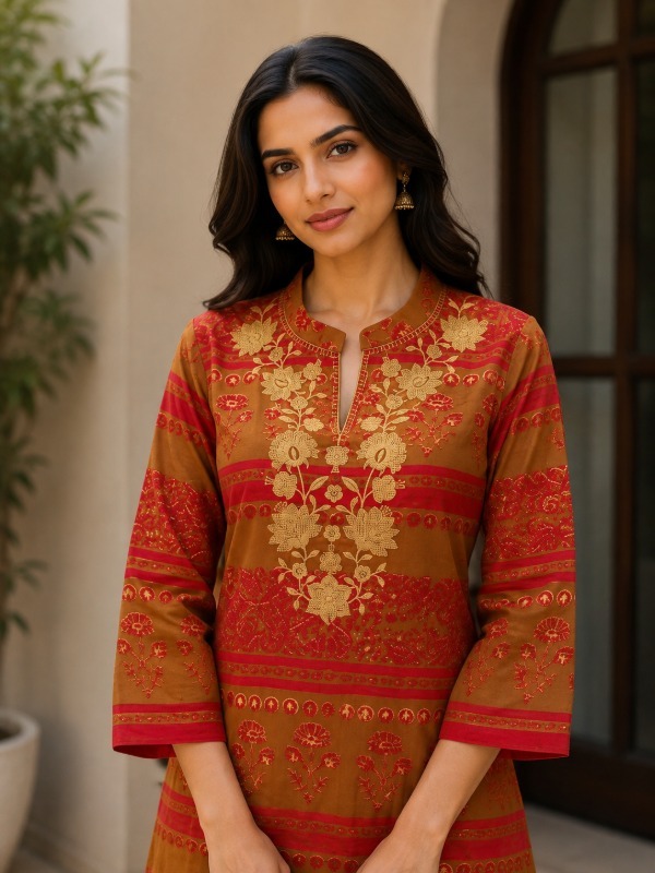 Rajasthani Gulkaar Co-ord Set