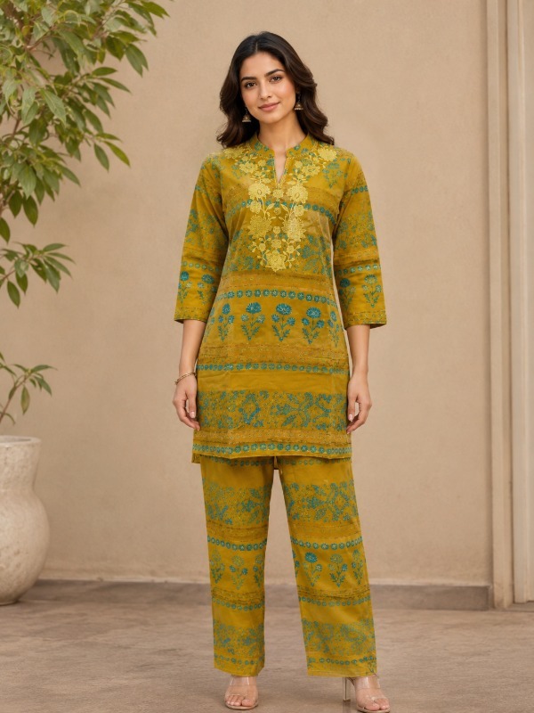 Rajasthani Gulkaar Co-ord Set