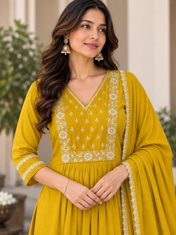 Gotta Jali Dupatta Set