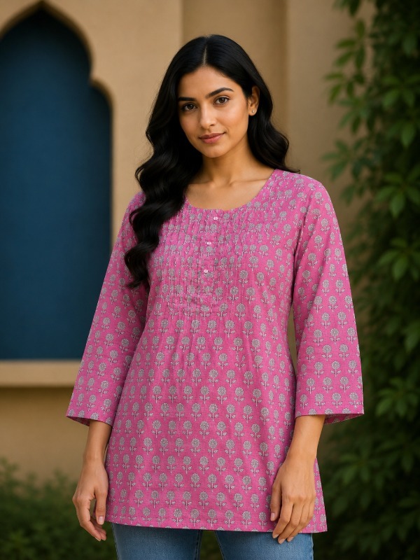 Garden Pleats Short Top
