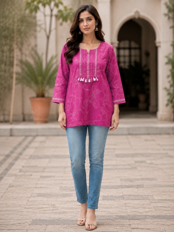 Pintucks Grace Short Top