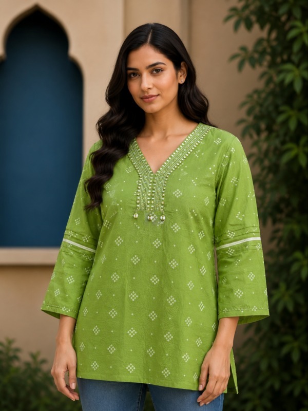 Moti Rekha Short Top