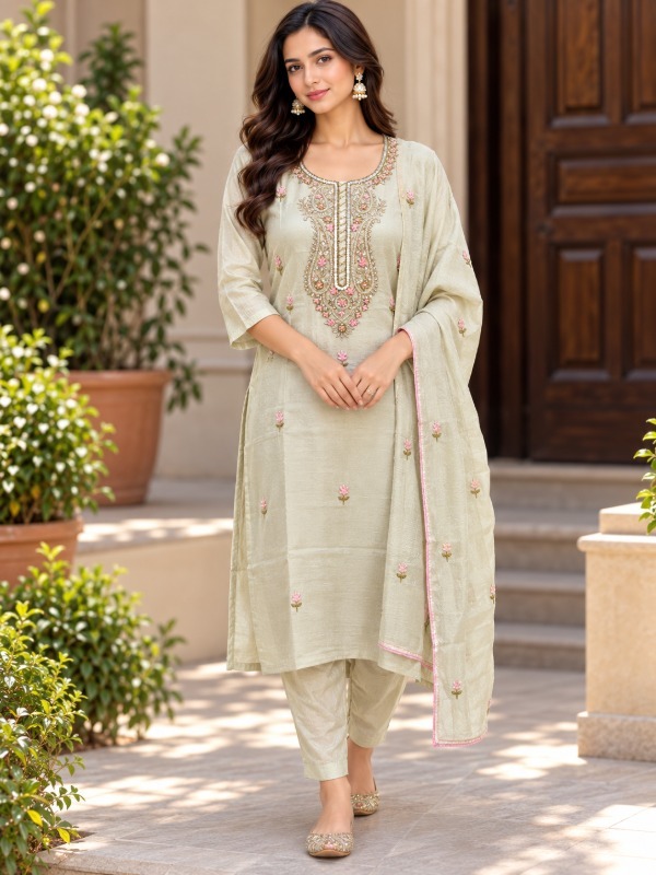 Aarohi Boota Dupatta Set