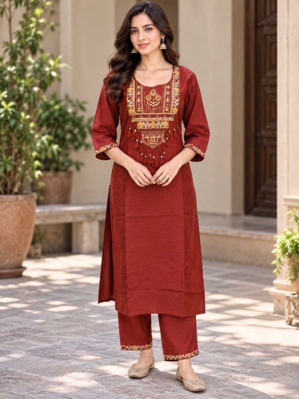 Rangoli Resham Dupatta Set