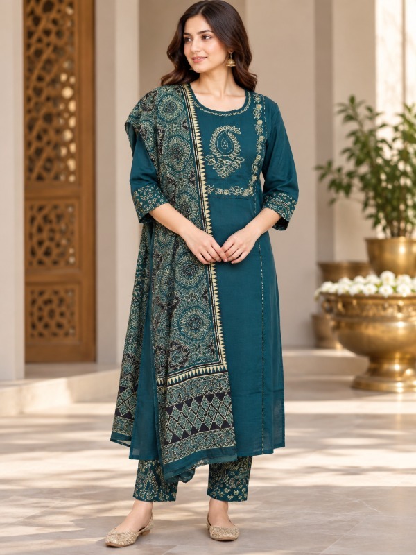 Avni Rekha Dupatta Set
