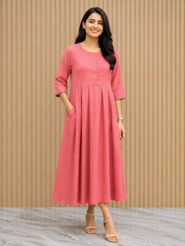 Gulabi Saaz Frock