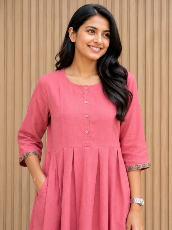 Gulabi Saaz Frock