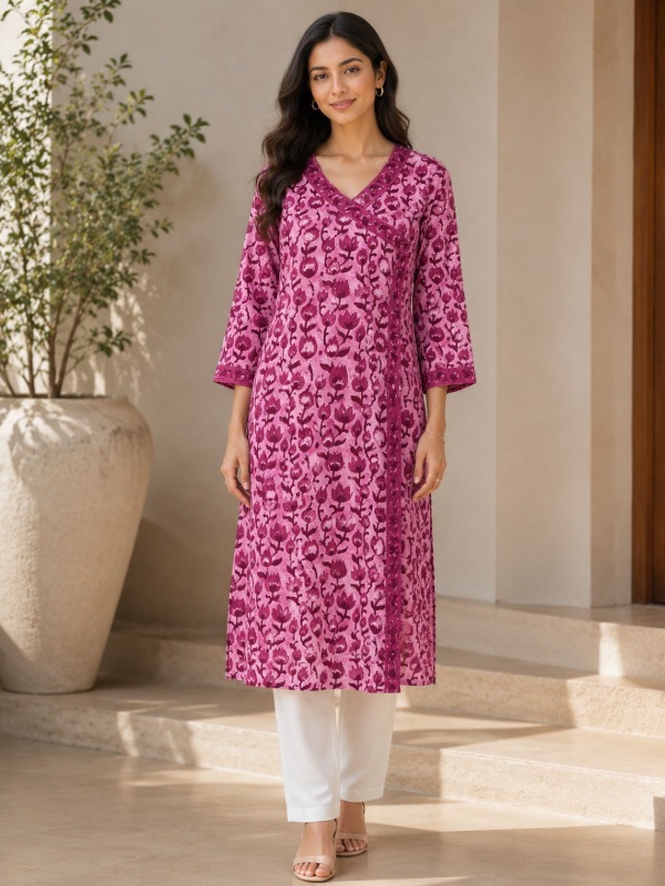 Vincia Tulip Print Kurta