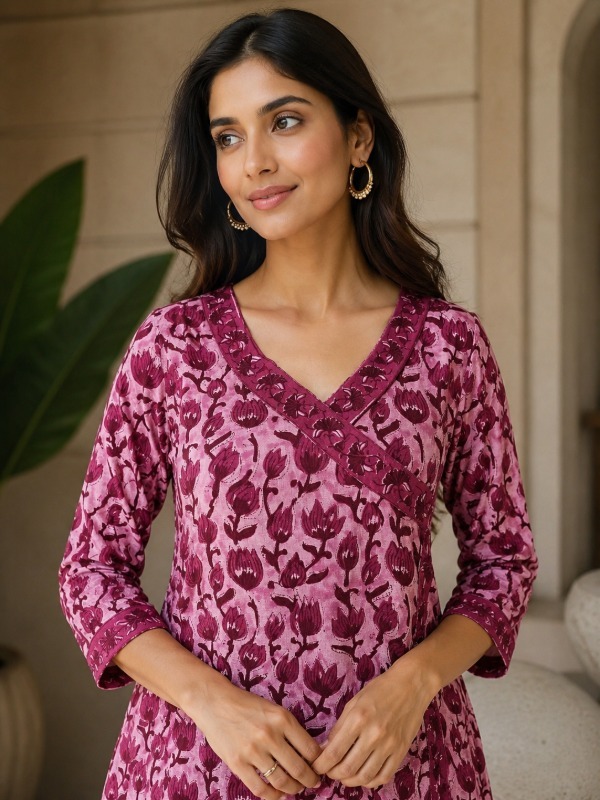 Vincia Tulip Print Kurta