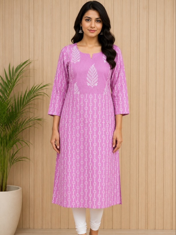 Rose petal kurta