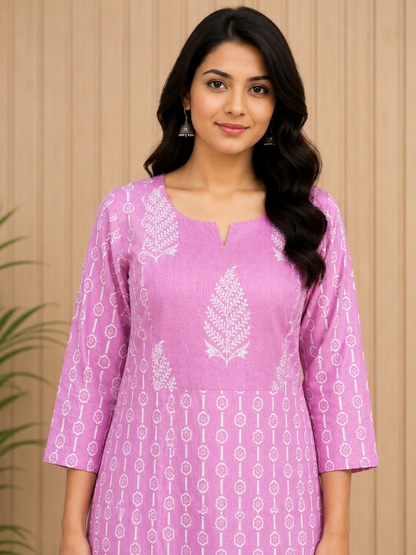 Rose petal kurta