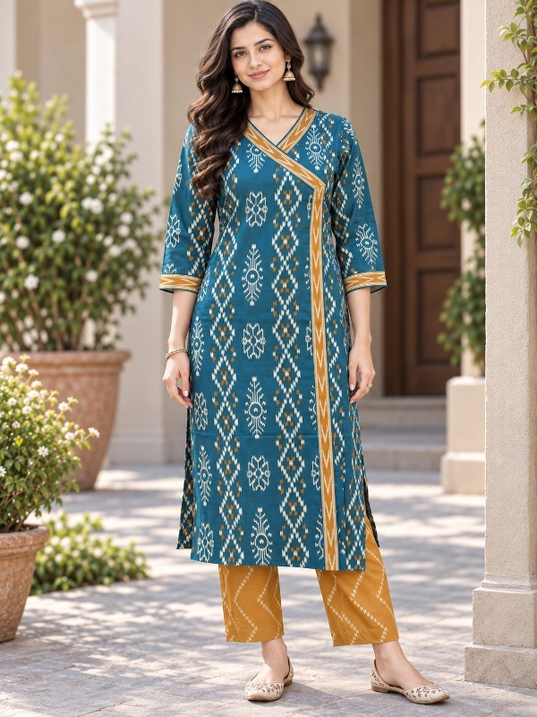 Ikkat Chitra Printed Kurta Set