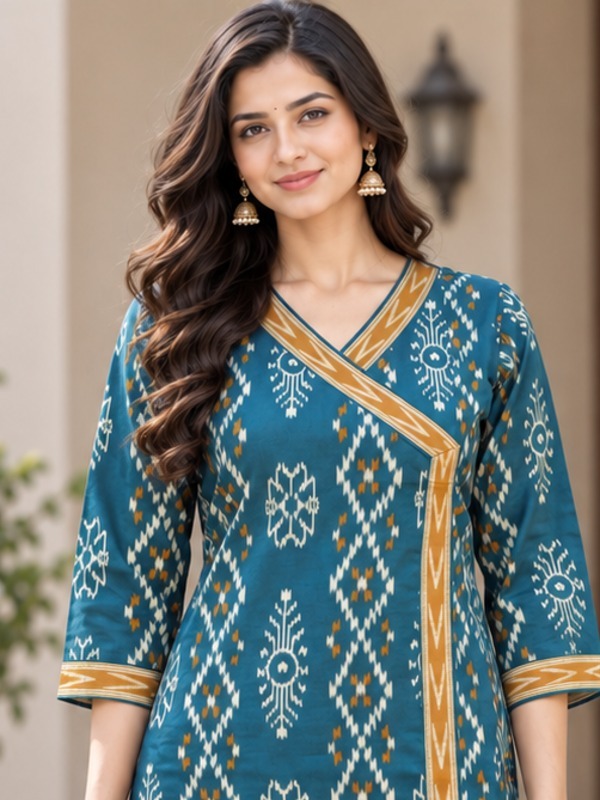 Ikkat Chitra Printed Kurta Set