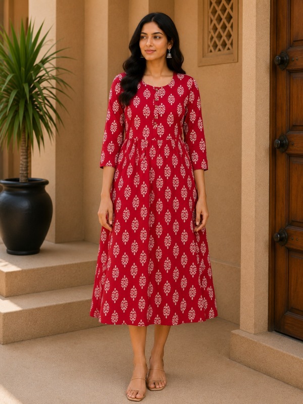 Push Butti Printed Frock