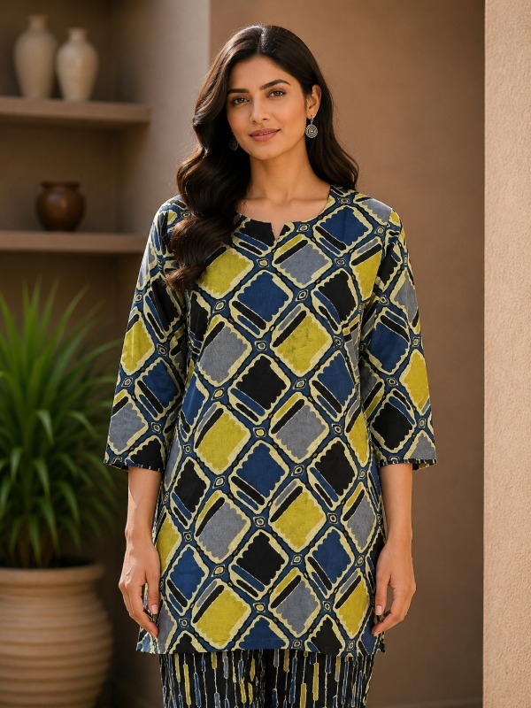 Diamond Grid Co-ord Set