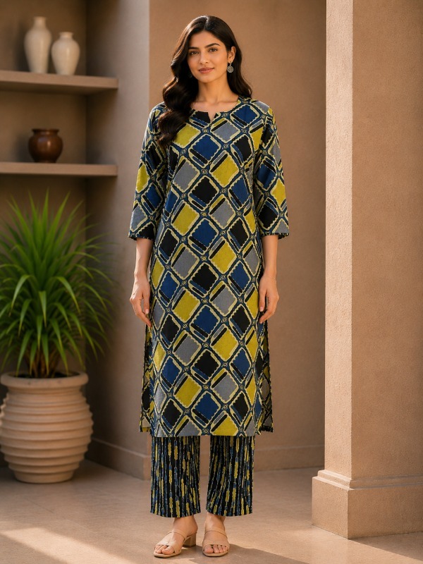 Tile Theory Kurta & Pant Set