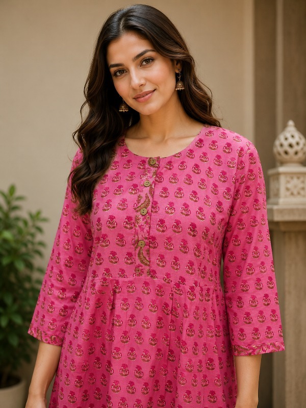 Pink Petals Pocket Frock