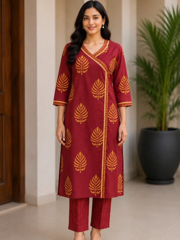 Rajpatra Angrakha Kurta & Pant Set