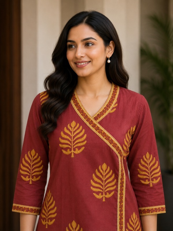 Rajpatra Angrakha Kurta & Pant Set