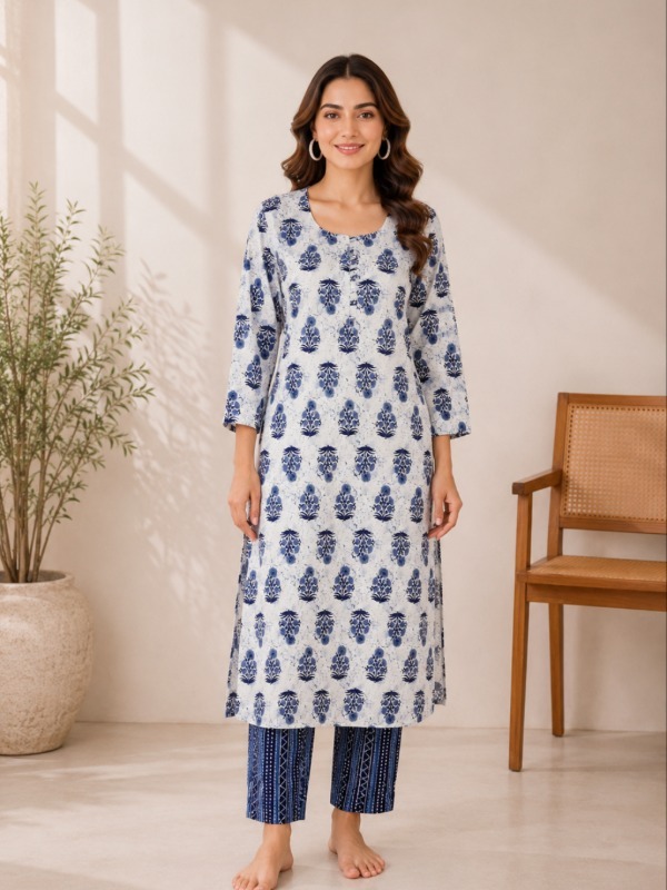 Classic Indigo Floral