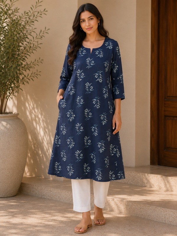 Push Bel A-line pocket Kurta