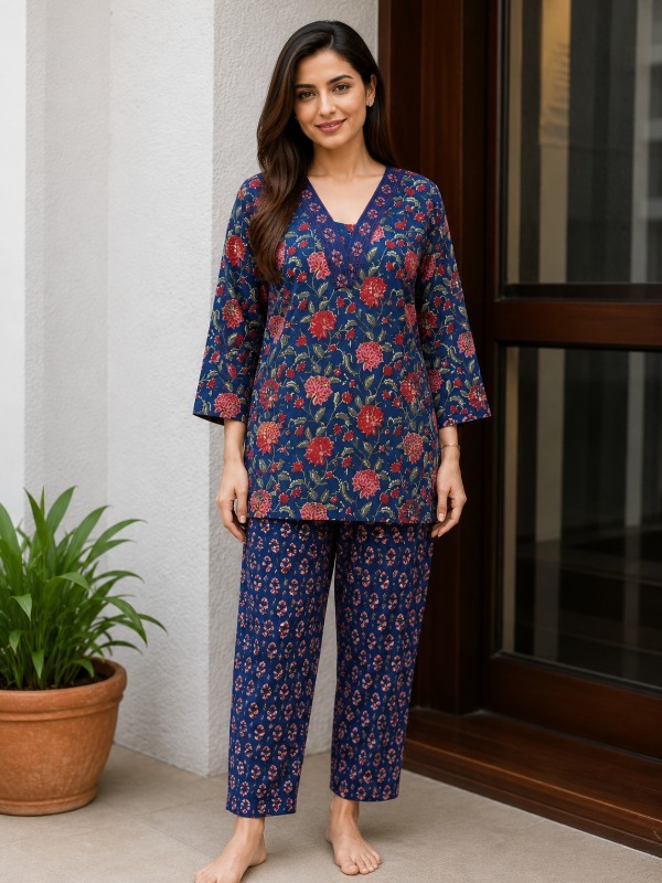 Blue Gulmohar co-ord set
