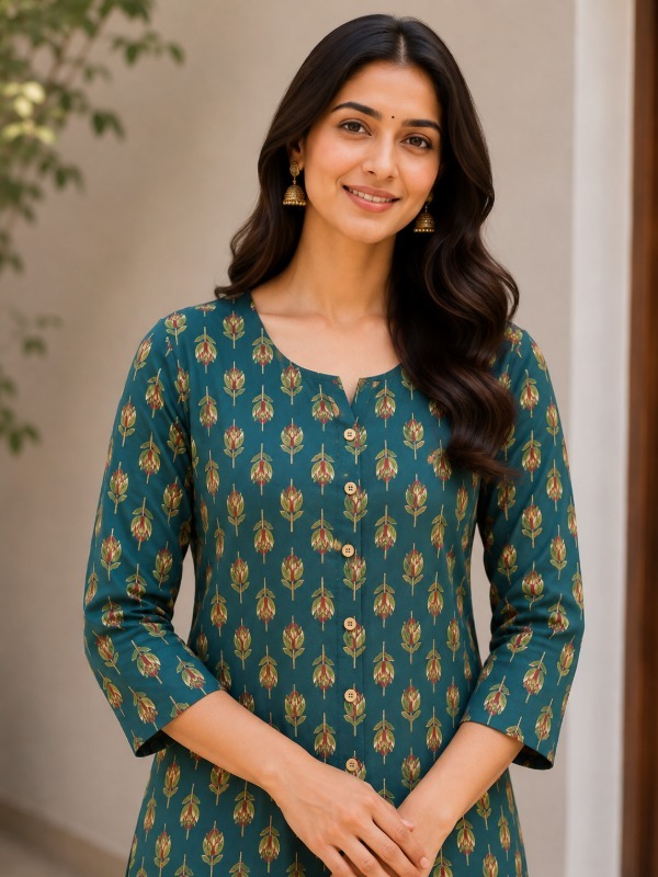 Heritage Butti Front Open Kurta