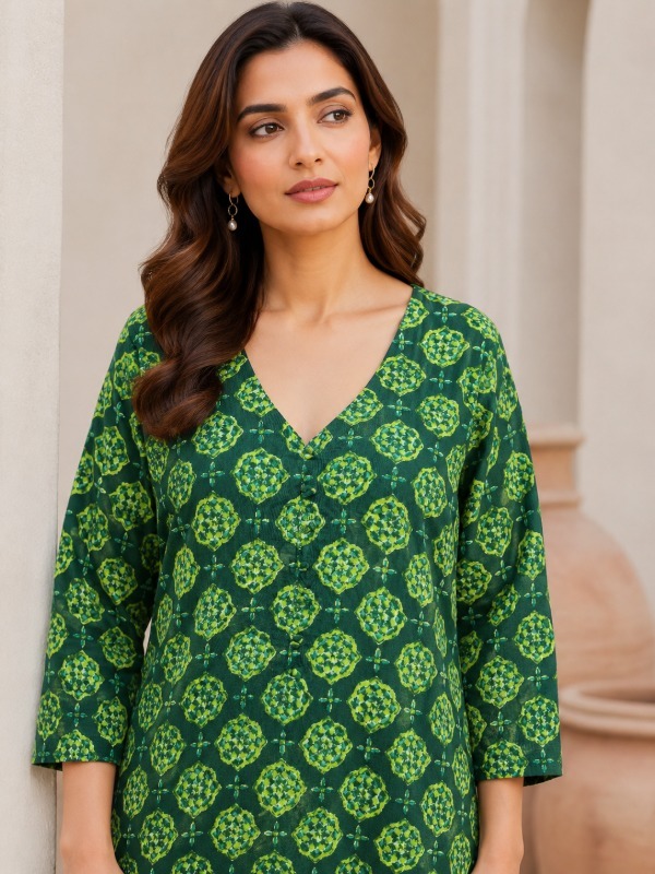 Vedant Bloom Printed Kurta