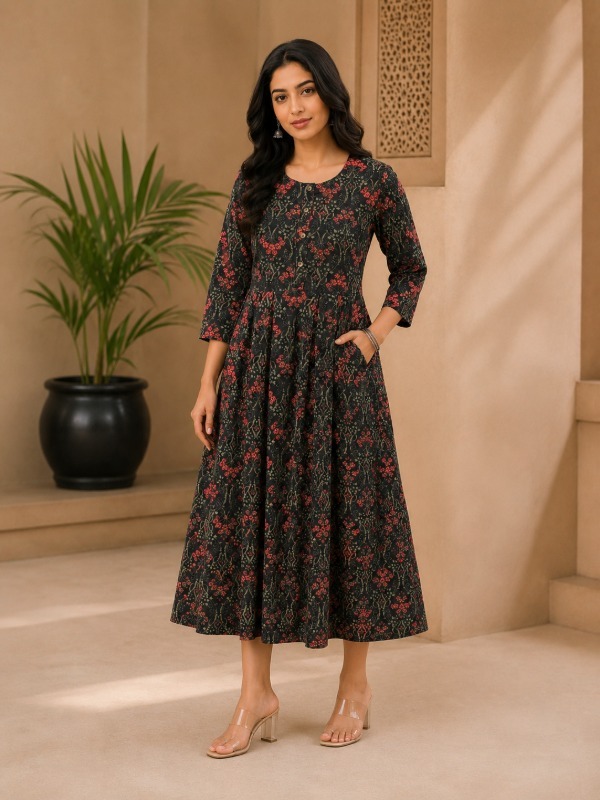 Phool Valli Printed Pocket Frock