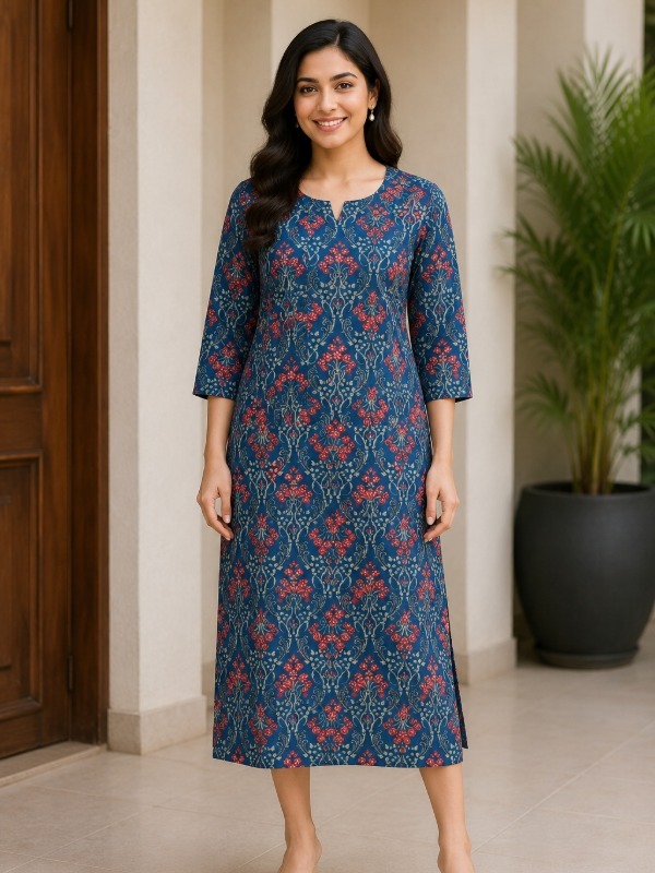 Botanic Flow Pocket Kurta