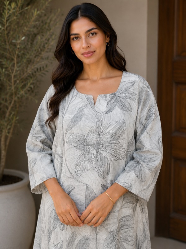 Vincia leaves printed Kurta