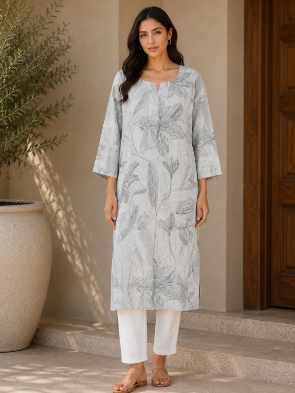 Vincia leaves printed Kurta